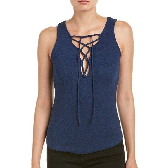 NWT Free People ribbed lace up tank top size XS - Picture 1 of 10